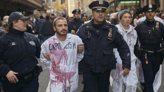 34 pro-Palestinian protestors arrested for disrupting Macy's Parade