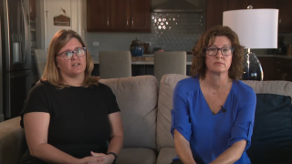 Monica Aldridge and Christa Burke Aurora fracking concerns