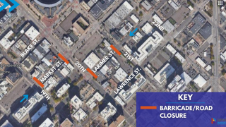 LoDo street closures Halloweekend