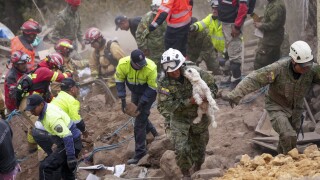 APTOPIX Ecuador Landslide