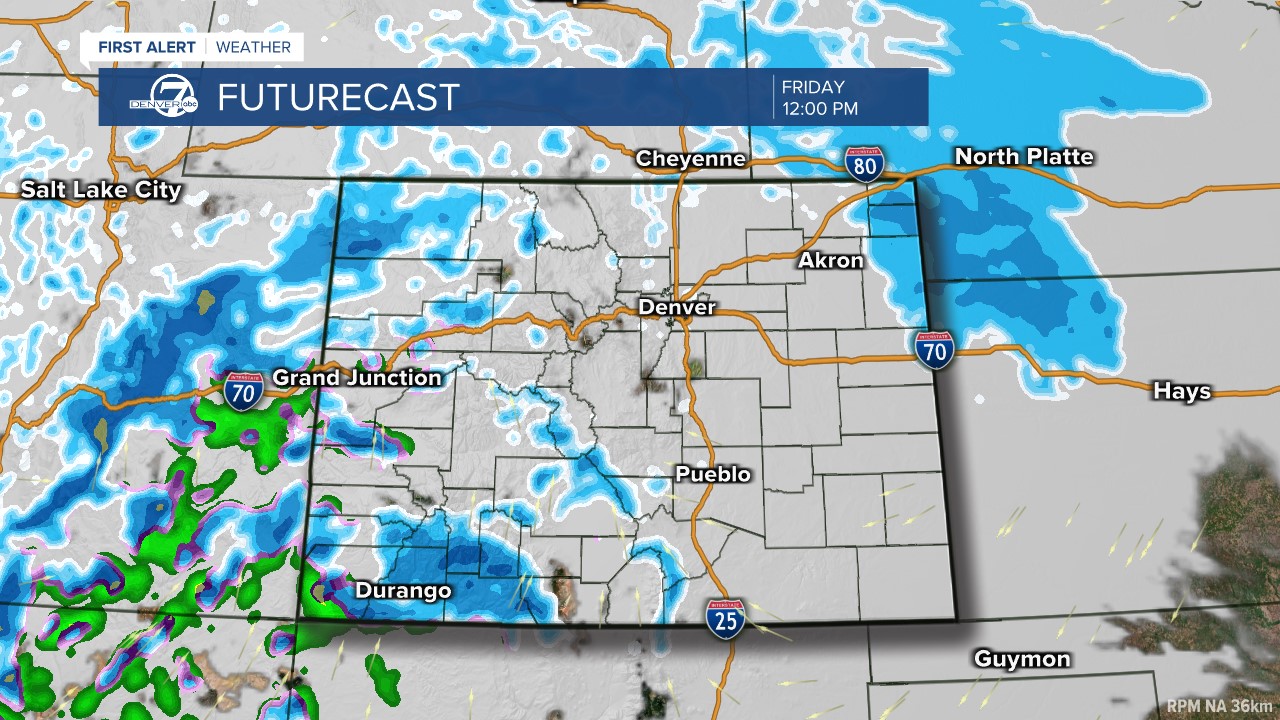 Futurecast: Noon today