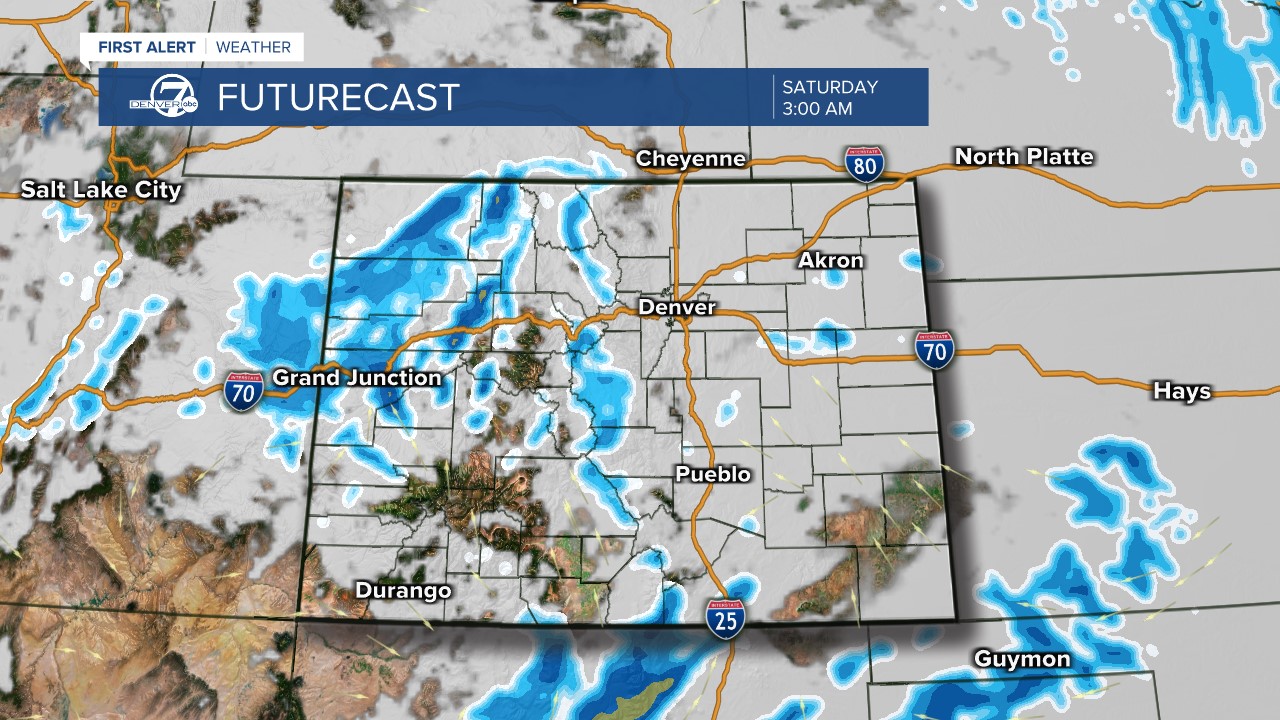 Futurecast: 3 a.m. tomorrow